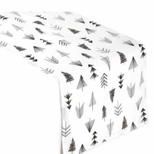 Camino de mesa de decoración del hogar para interiores acanalado de algodón puro 100%, perfecto para mesas de tocador cuadradas redondas de lado uniforme, reutilizable sostenible - Product Image 6