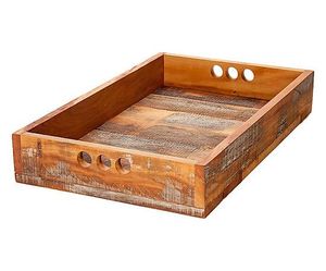 BRUNCH FARMOUSE Bandeja redonda de madera de acacia para servir para cocina Hogar u Hotel Vajilla de estilo clásico para fiesta o ser de comida - Product Image 1