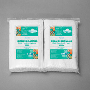 Toallitas no húmedas ecológicas Kawaii, 300 hojas, 180x130mm para uso personal y necesidades médicas producidas en Vietnam - Product Image 1