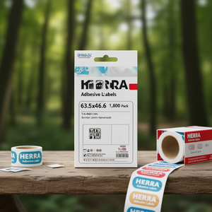 ฉลากกาว HERMA ขนาด 63.5x46.6 มม. สีขาว แพ็ค 1,800 ชิ้น - Product Image 3