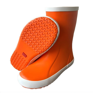 Bottes <span class=keywords><strong>de</strong></span> <span class=keywords><strong>pluie</strong></span> en caoutchouc mi-mollet imperméables pour enfants avec doublure en coton Chaussures d'extérieur légères pour garçons et filles - Product Image 5