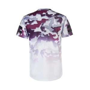 La mejor Camiseta deportiva de secado rápido de tela, ropa activa transpirable con estampado de sublimación, manga corta, venta al por mayor para el trabajo en cualquier temporada - Product Image 5
