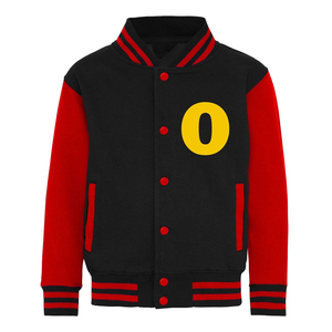 Veste universitaire de qualité supérieure avec col montant Logo avant tissu en toile pour les joueurs de Baseball Basketball Letterman - Product Image 3