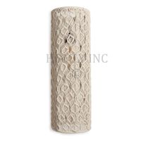 Abat-jour en macramé bohème fait main, grand format, en cordon de coton personnalisé, écologique, pour la décoration intérieure, idéal pour la décoration d'angle de baptême ou de plafond