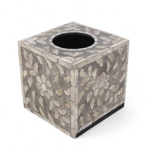 Caja de Pañuelos de Nácar de Lujo al por Mayor, Elegante Caja de Pañuelos de Nácar al por Mayor, Decoración del Hogar con Incrustaciones de Concha Hechas a Mano - Product Image 3
