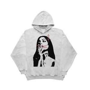 2024 nouveaux sweats à capuche à la mode de haute qualité imprimés vieux pulls à capuche décontractés lavés pour hommes et femmes - Product Image 1