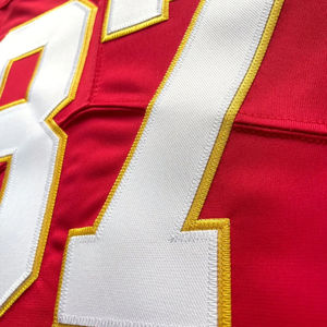 Maillot de football américain haute performance à manches courtes, respirant, unisexe, avec logo personnalisé imprimé, vente en gros - Product Image 5