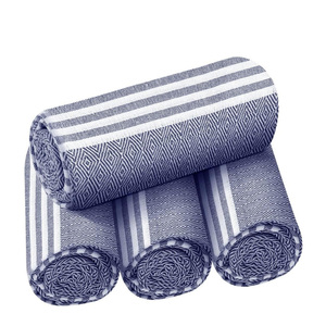 Fouta de luxe Hammam serviette tissé à la main coton turc bain plage Spa Wrap léger absorbant séchage rapide couverture de voyage - Product Image 1