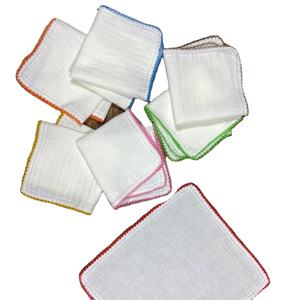 25x25cm White <b>Muslin</b> 100% Cotton Handkerchiefs | Reusable Soft Gauze <b>Cloth</b> for Baby, <b>Face</b> & Daily Use - Product Image 2