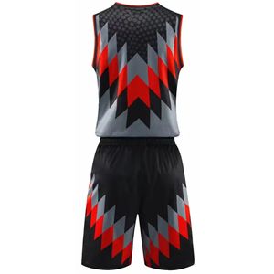 Tenues de basket-ball sur mesure de haute qualité, respirantes, grandes tailles, meilleur prix, nouveau modèle, vêtements de sport imprimés anti-humidité - Product Image 3