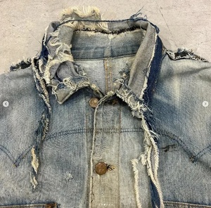 Veste en jean pour homme sur mesure en gros, coton de haute qualité, logo personnalisé, design respirant, veste en jean légère pour homme - Product Image 6