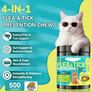 OEM/ODM  Protector de Seguridad para Gatos al Aire Libre, Masticables para Gatos contra Pulgas y Garrapatas, Masticables de Larga Duración para la Prevención de Plagas - Product Image 2