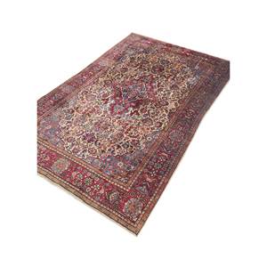 Tapis en soie noué à la main Gulmarg Pae-5819, motif médaillon rose et violet, pour la maison, 9x12, rectangulaire, pour couloir, pour la décoration du salon - Product Image 2