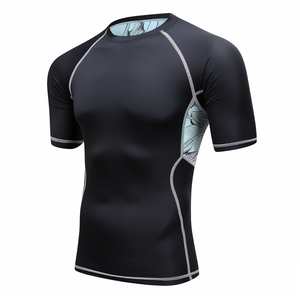 Camiseta Deportiva UPF50+ para Hombre, de Secado Rápido, Transpirable, Ecológica, de Spandex/Nailon, Manga Corta, Diseño Flexible, Personalizable - Product Image 1