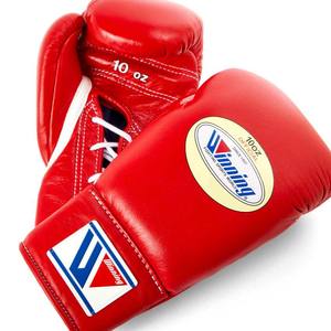 Gants de boxe en cuir personnalisés OEM-Dentelle rouge évacuant l'humidité - Product Image 6