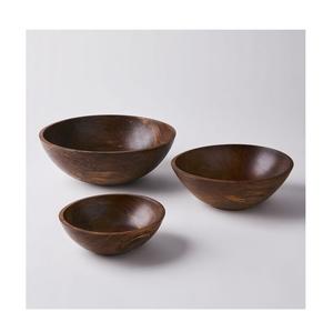 Tazón Decorativo Hecho a Mano de Madera de Acacia Ecológica para Servir Ensaladas y Sopas, de Alta Calidad, Tamaño Personalizable, Estilo Americano Moderno para Fiestas - Product Image 4