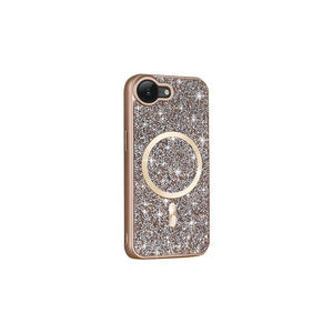 Étui en silicone de luxe avec motif diamant pour MagSafe pour iPhone 14 Plus et 13 Pro Max, motif mosaïque, anti-traces de doigts, coque antichoc - Product Image 1