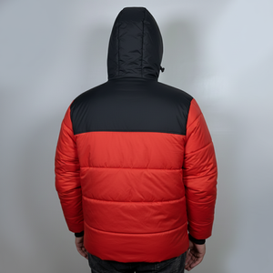Premium High Quality <b>Canvas</b> <b>Long</b> Length Waterproof Eco-Friendly Puffer Jacket Stand-Up Hood Custom Logo Puffer Jacket for man - Product Image 3
