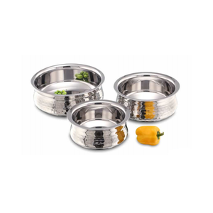 Pot de service élégant en acier inoxydable martelé idéal pour un usage domestique, un restaurant ou une présentation de buffet - Product Image 1