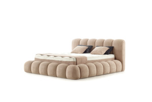 Elara NOTICE – Sommier à ressorts ensachés rembourré, moderne, durable, avec rangement, 150x200, taille King, structure en métal et fer, bois de pin, facile à monter - Product Image 3
