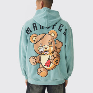 Sweats à capuche en molleton de coton épais personnalisés en gros meilleure qualité impression DTG conception numérique personnalisée pour la saison d'hiver - Product Image 3