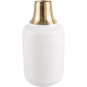 Vase à fleurs en métal couleur or fabriqué à la main décor de maison luxueux pour de superbes arrangements floraux - Product Image 3