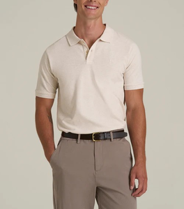 Polo pour homme 100% coton Premium Dry Fit Golf 2 boutons Plaque 95% coton, 5% élasthanne 220 GSM Logo personnalisé Options multicolores - Product Image 2