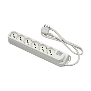 Fme Art. Multipresa 47.430 a 6 Prese Bipasso/Schuko con Interruttore - Vendita al Dettaglio - Product Image 1
