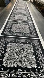 Foulard bandana carré en coton personnalisé utilisation de mariage multifonctionnelle avec écharpe et châle traditionnels imprimés avec logo - Product Image 2