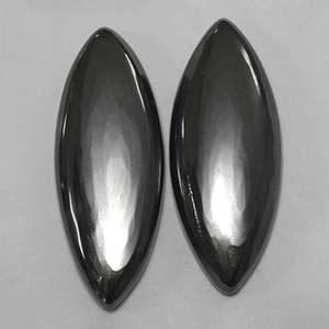 Colección Exclusiva 2026: Hematita Natural Marquise Cabujón con Base Plana, Tamaño Calibrado, Piedra Preciosa Suelta, Precios al por Mayor Wow Gems - Product Image 2