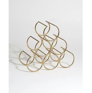 Estante de vino de ágata Tema de lujo estante de exhibición de Metal de vino decoración encimera estantes de vino de alta calidad fabricante al por mayor 2023 - Product Image 3