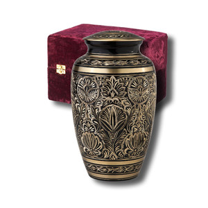 Wholesale American Style <b>Large</b> Metal Cremation <b>Urn</b> for Adult Ashes Brass Polish Funeral Burial <b>Urn</b> for Humans - Product Image 2