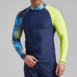 Impresión personalizada RashGuard Hombres Camisetas de compresión Protección UV MMA Rash Guard camiseta de alta elasticidad Hombres Fitness Manga larga - Product Image 4