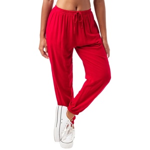 Pantalon décontracté évasé en tissu Oxford pour femme, taille haute, coupe ample, séchage rapide, respirant, coupe-vent, durable, personnalisable, fournisseur BD - Product Image 3