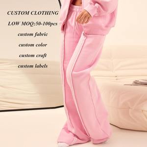 Pantalones de chándal holgados de poliéster y algodón de gran tamaño para mujer - Product Image 4