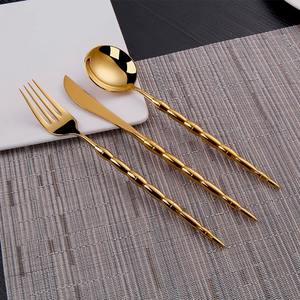 Best Selling Indian Wholesaler low price <b>Gold</b> <b>Mirror</b> Polished Stainless Steel Flatware Cutlery Set For Any Occasion Party usage - Product Image 4
