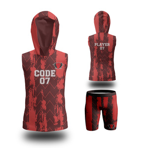 OEM logotipo personalizado de la bandera americana uniformes de fútbol transpirable 7V7 7on7 Jersey conjuntos de calidad de talla grande de diseño personalizado ropa de fútbol - Product Image 1