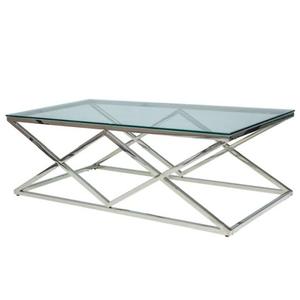 โต๊ะข้างตกแต่งร้านอาหารดีไซน์โค้งมน ผลิตด้วยมือ พร้อมฐานโลหะเคลือบทอง หน้าโต๊ะกระจก สำหรับโรงแรม - Product Image 2