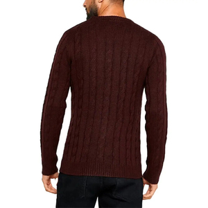 Nuevo suéter informal ajustado de alta calidad para hombre, jersey de talla grande personalizado de alta calidad, Jersey de punto ligero transpirable liso - Product Image 2