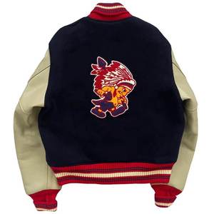 Venta al por mayor mangas de cuero personalizado bordado Diseño Varsity chaquetas de hombre Letterman chaquetas casuales chaquetas para hombre transpirable - Product Image 2