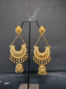 Lowest Prices Traditional Designed <b>Earrings</b> Set with 22CT Gold Plated Jhumka <b>Earrings</b> Jewelry for Women Wear by Exporters - Product Image 2