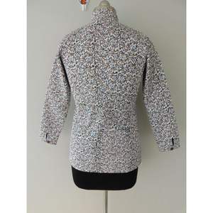 Indian Block Floral Printed Quilted <b>Jacket</b> for <b>Women</b> Fashionable Short Party Wear Dress Breathable and Woven in Winter - Product Image 5