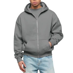 Sweat-shirts et sweats à capuche pour hommes 100% coton, vente en gros, épais, personnalisés, en molleton uni, impression en relief, unisexe - Product Image 4