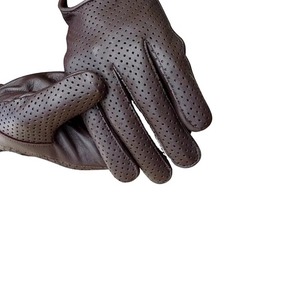 Street Wear Custom Logo Non-Slip Full Finger Leather <b>Gloves</b> with Lace-Up Closure for Unisex Winter Outdoor Use - Product Image 5