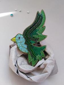 Porte-clés brodé à la main avec des perles de rocaille, avec étiquette personnalisée, broderie de perles de rocaille, porte-clés avec nom pour breloques de sac - Product Image 4