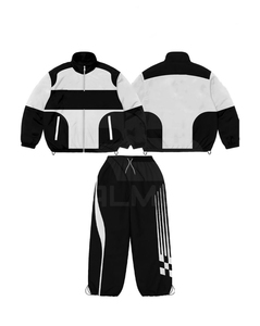 Nouvelle conception 2025 – Ensemble survêtement coupe-vent 100 % nylon avec panneaux de sublimation pour homme - Product Image 5