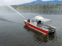 Bateau de yacht de vitesse en alliage d'aluminium professionnel à grande vitesse de 12.9m facile à utiliser passagers péniche de débarquement bateau pilote de sauvetage incendie
