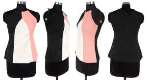 Tops cortos negros de alta demanda exclusivos de Premium Indian Boutique, tela de punto cómoda, ropa occidental regular - Product Image 5