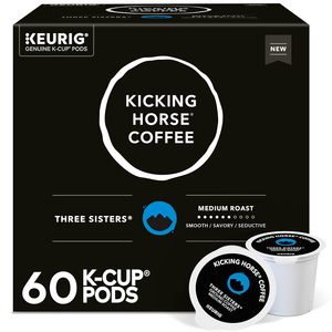 Café Kicking Horse, Three Sisters, Cápsulas Individuales Keurig K-Cup, Café Tostado Medio, Caja de 60 Unidades - Product Image 1