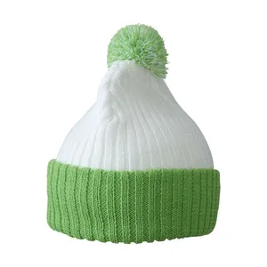 Casquette tricotée personnalisée avec pompon, accessoires de sport d'hiver, merchandising - Product Image 2